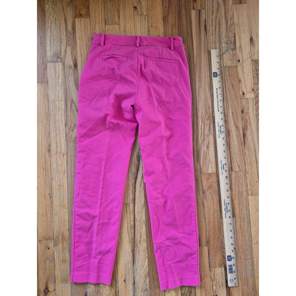 LOFT Magenta Cropped Straight-Leg Pants - Picture 7 of 10